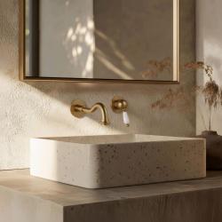 PB nostalgisk indbygget håndvaskarmatur Vintage tud 21 cm Bronze