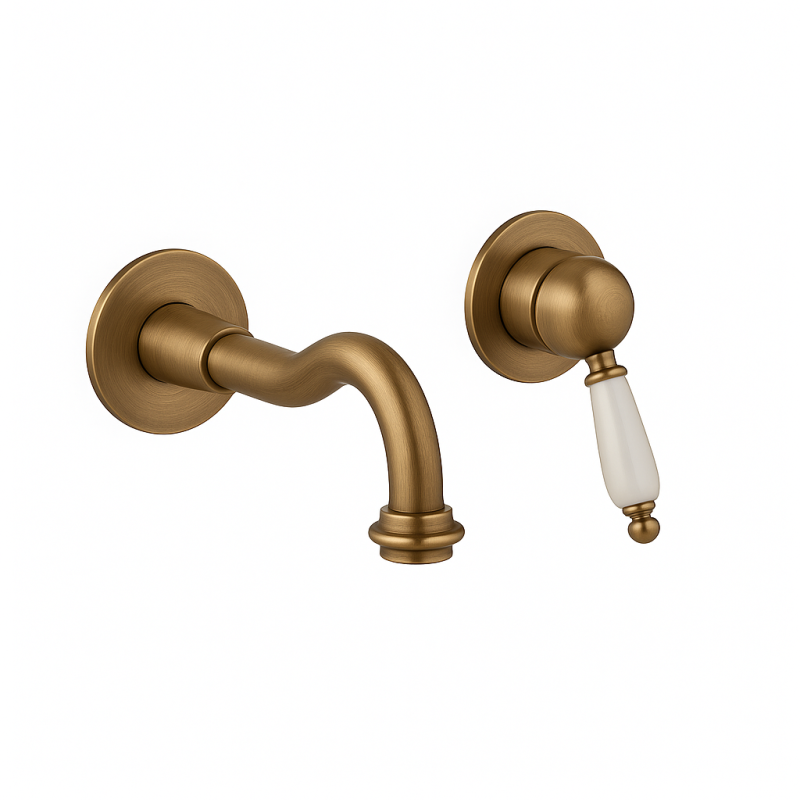 PB nostalgisk indbygget håndvaskarmatur Vintage tud 21 cm Bronze