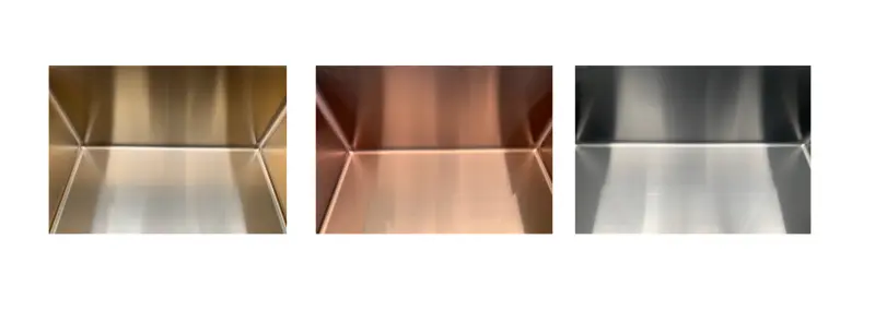 Ausmann Mosel rustfrit stål køkkenvask antracit farve PVD Gun Metal 50x40 undermontering planmontering og topmontering 067113