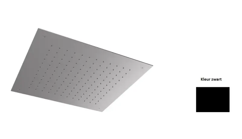 SB Square 316 Regnbruser indbygning 38x38cm mat sort 1208952989