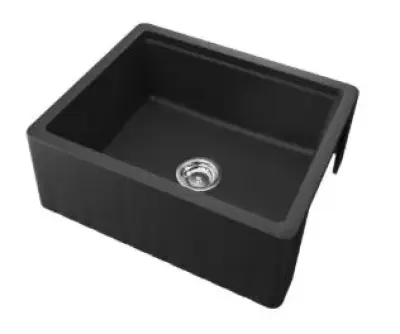 GraniteMy Tradition landlig køkkenvask, tosidet granitvask 60x48 cm, hvid undermonteret 1208953017