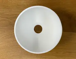 Solid S lille håndvask i Solid Surface, rund, 20 x 20 x 11 cm, mat hvid, 1208953267