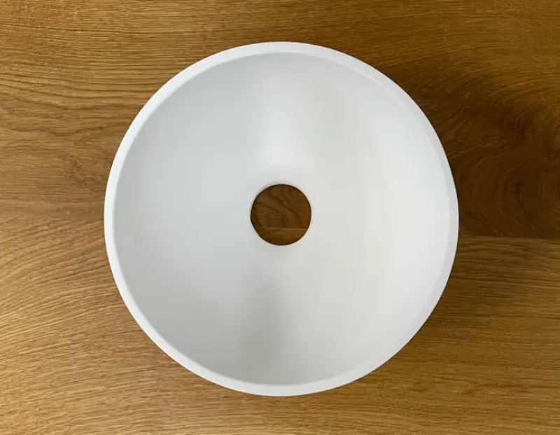 Solid S lille håndvask i Solid Surface, rund, 20 x 20 x 11 cm, mat hvid, 1208953267