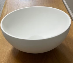 Solid S lille håndvask i Solid Surface, rund, 25 x 25 x 11 cm, mat hvid, 1208953272