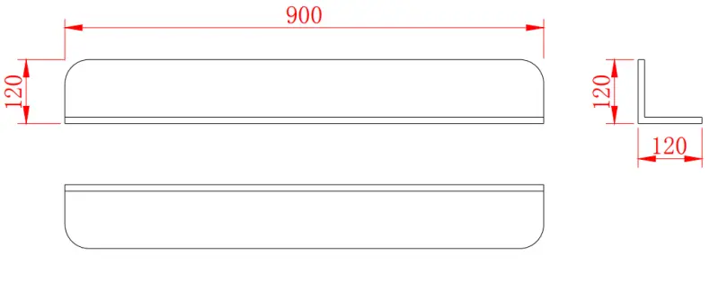 Solid-S Planchet Brun, mat hvid brusekurv 90 x 12 cm, solid surface, inkl. skjulte beslag 1208953448