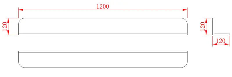 Solid-S Planchet Brun, mat hvid brusekurv 120 x 12 cm, solid surface, inkl. skjulte beslag 1208953449