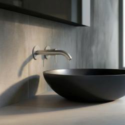 SB Round 316 indbygget håndvaskarmatur i rustfrit stål 132mm