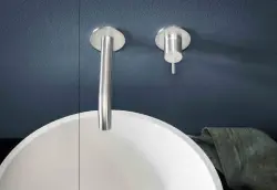 SB Round 316 indbygget håndvaskarmatur Børstet Kobber PVD 162mm
