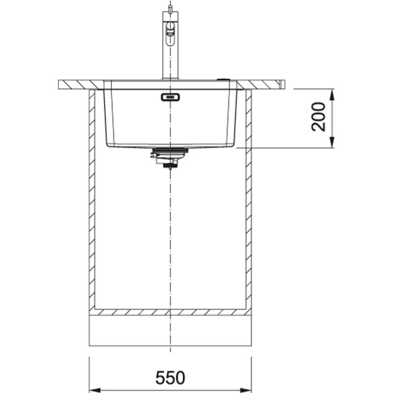 Franke Mythos MYX 110.45 rvs sink 45x40cm undermount 122.0638.198
