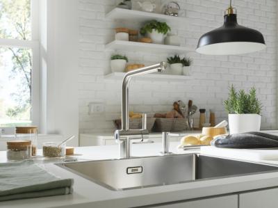 Franke massiv rustfrit stål sensor Køkkenarmatur Atlas Neo svingtud inox 115.0625.489