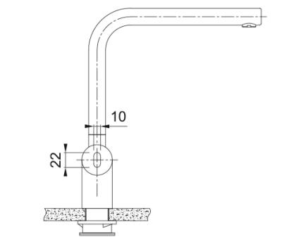 Franke massiv rustfrit stål sensor Køkkenarmatur Atlas Neo svingtud inox 115.0625.489