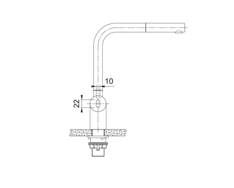 Franke brushed stainless steel sensor Kitchen tap Atlas Neo with pull-out spout stainless steel 115.0625.523