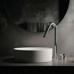 Waterevolution Flow 2-hole sink faucet chrome with high V-Shaped 227mm spout T1122V01