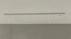 SB Rubinetterie mat hvid corian solid surface indbygget firkantet regnbruser loftbruserhoved 40 cm 1208954083
