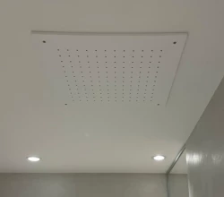 SB Rubinetterie mat hvid corian solid surface indbygget firkantet regnbruser loftbruserhoved 40 cm 1208954083