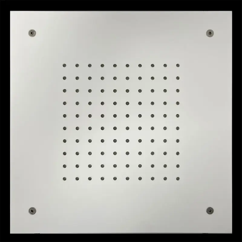 SB Rubinetterie mat hvid corian solid surface indbygget firkantet regnbruser loftbruser 50 cm 1208954084