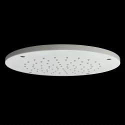 SB Rubinetterie mat hvid corian solid surface indbygget rund regnbruser loftbruserhoved 30 cm 1208954156