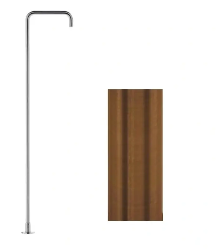 Waterevolution Flow Fritstående håndvaskarmatur Udløb PVD børstet kobber T1.676.CP.E