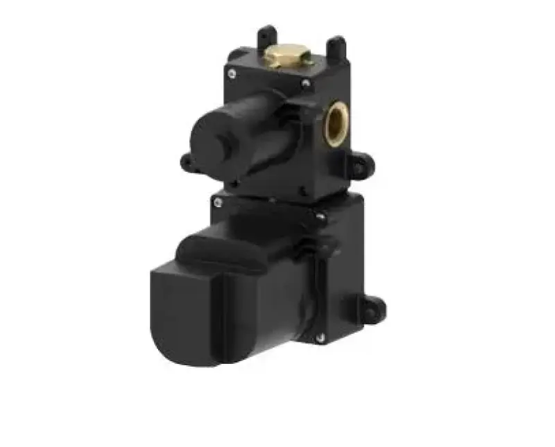 SB Round Brusesæt mat sort indbygning komplet