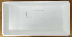 Solid-S City Vægmonteret håndvask, skål i mat hvid, 62 x 32 cm, med skjult afløb 1208954250