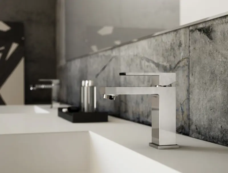 PB Kiki 1-huls høj håndvaskarmatur til håndvaskskåle mat sort