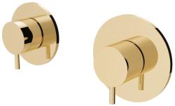 Waterevolution Flow indbygget brusetermostat med 1 omskifterhane, lys guld 1208954644