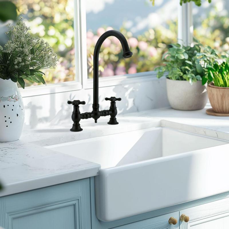 PB Nostalgisk Brokøkkenhane mat sort rund tud med stjernehåndtag 1208954671