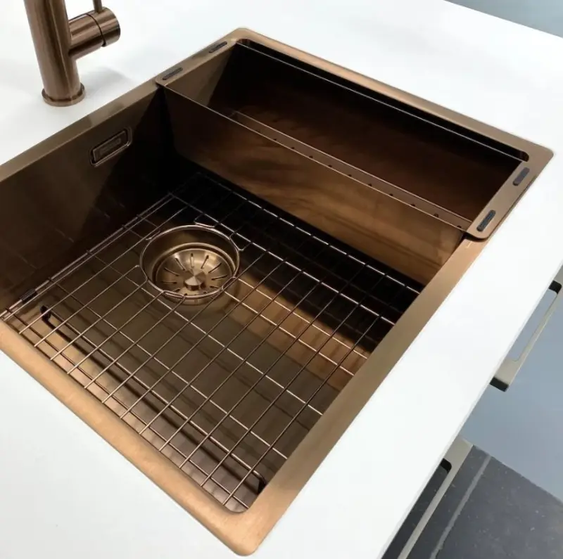 Lorreine vask bundrist PVD kobber kobber vaskerist 50x40cm 1208955094