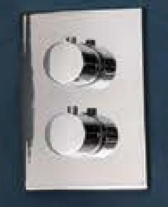 SB Universale Round on Square indbygnings termostatbatteri med 2 udgange krom 1208955152