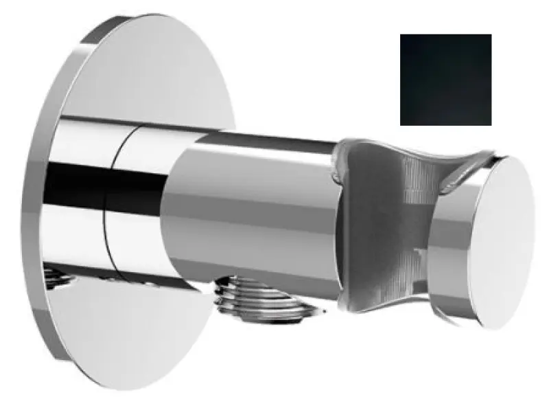 SB Rubinetterie Universal håndbruser vægbeslag med vandtilførsel mat sort 1208955198