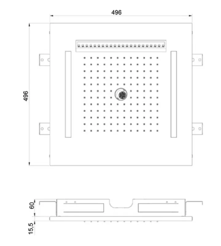SB Wire-Twist regnbruser indbygning med kromoterapi belysning PVD kobber 1208955380