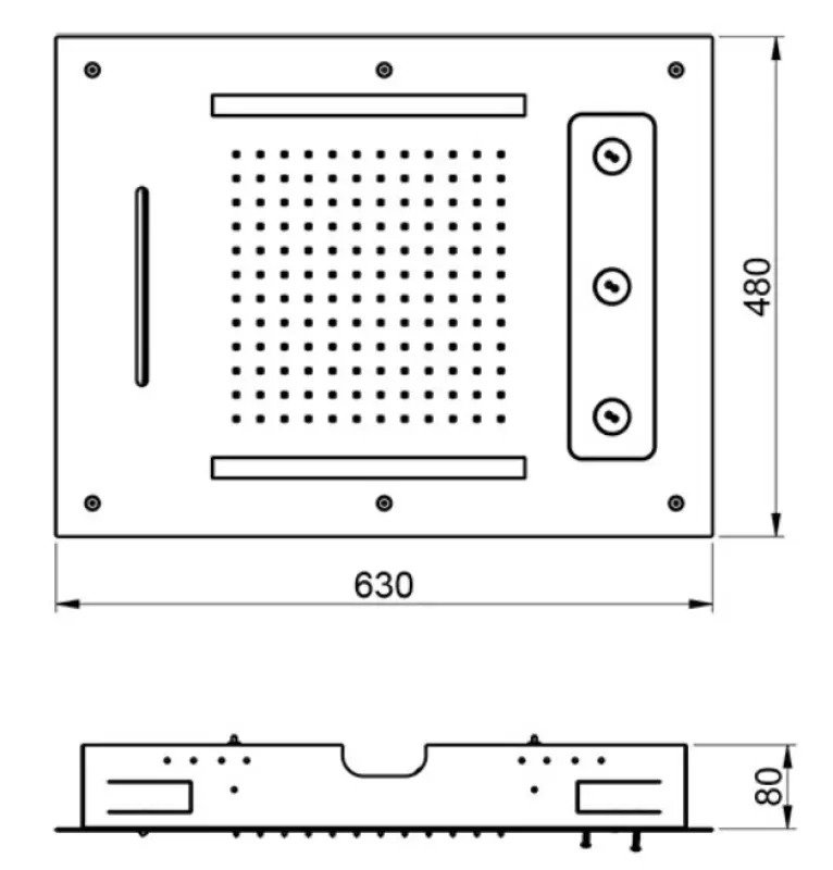 SB Spin Temptation Chromotherapy Regnbruser indbygning mat hvid 1208955417