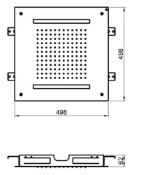 SB Easy Chromotherapy Regnbruser indbygning mat sort 1208955422