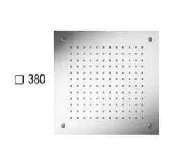 SB Square Chromoterapi Regnbruser indbygning PVD Gun Metal 1208955466