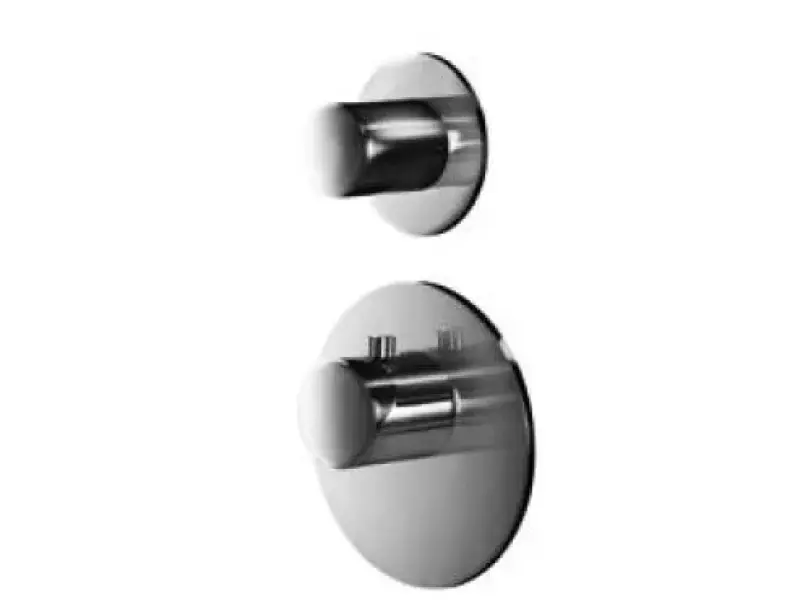 SB Round Brusersæt børstet rustfrit stål 316 komplet indbygning