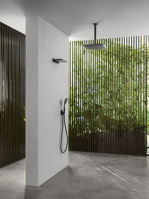 SB Rubinetterie Regnbruser Eco Air vandbesparende firkantet regnbruser Krom 30x30cm 1208955532