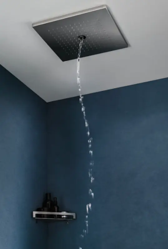 SB Regnbruser med twist stråle 38cm firkantet Mat Sort 1208955628