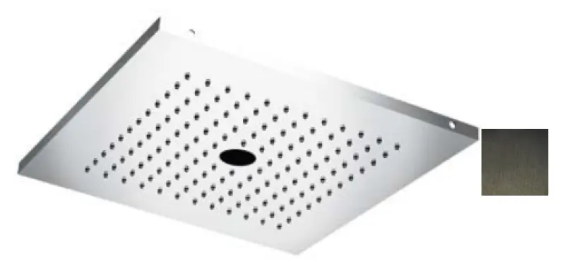 SB Regnbruser med twiststråle 38cm firkantet PVD Gun Metal 1208955631