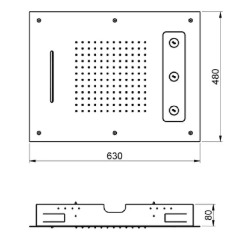 SB Spin Temptation indbygget regnbruser med 3 stråler Mat Sort 1208955688