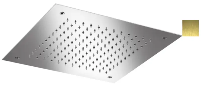 SB Temptation indbygget regnbruser firkantet 38x38 cm PVD Guld 1208955765