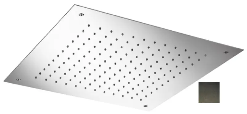 SB Temptation Indbygget Firkantet Regnbruser 50x50cm PVD Gun Metal 1208955779
