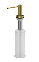 Quadri Swindon Luxe Indbygget Sæbedispenser PVD guld, kan fyldes op fra toppen 1208956046