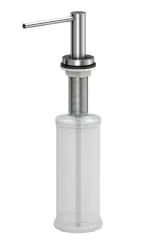 Quadri Swindon Luxe Indbygget Sæbedispenser i rustfrit stål, genopfyldes fra toppen 1208956048