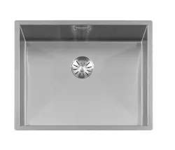 Lorreine 52WT werkblad rvs spoelbak 52x42cm voor inbouw in keramiek of natuursteen 1208956292