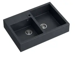 Quadri Minister Dobbel Vask Antracit Landlig Model 90x62cm 1208956322