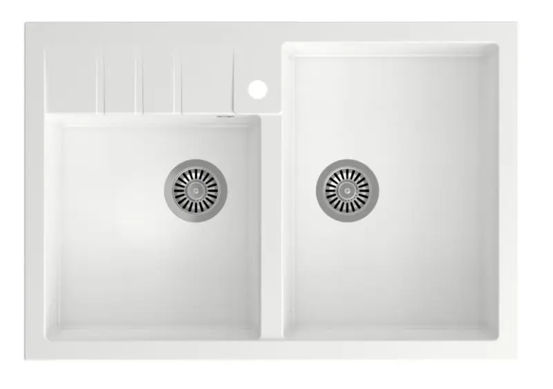 Quadri Minister Dobbelt Vask Hvid Landlig Model 90x62cm 1208956327