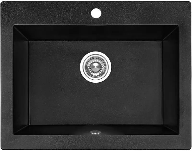 Aquadesign Farmhouse indbygget eller ovenpå monteret granitvask antracit 58x49 cm 1208956330