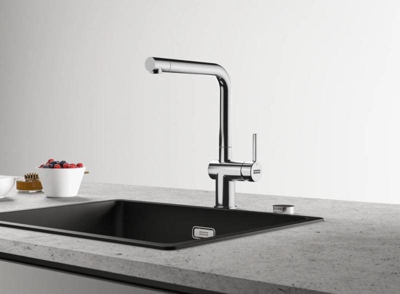 Franke Active L Køkkenarmatur krom med drejelig tud 115.0653.298