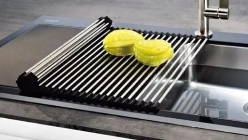 Quadri RVS Rullemåtte over og til vask 43 x 32 cm 1208956470