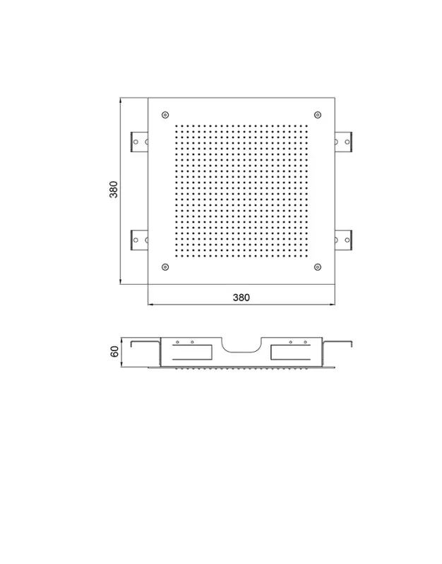 SB Square 316 Indbygget Regnbruser Velvet Temptation mat hvid 1208956775